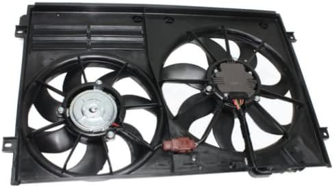 Compatível com Volkswagen Passat A/C Radiator Fan Assembly 2006 2007 2008 | 3.6L Siemends Brand VW3117106 | 1K0959455DG/1K0959455DH