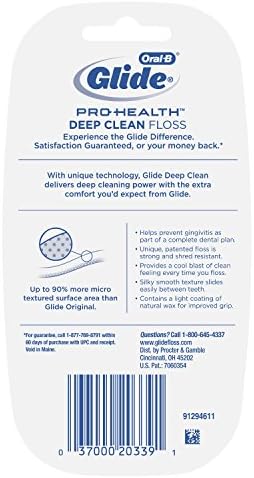 Oral-B Glide Pro-Health Deep Clean Limal Dental Fletivo, Casa Fria, 40 m, pacote de 2