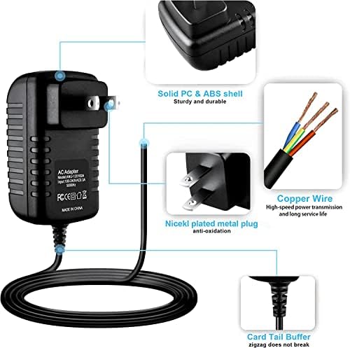 Parthcksi 12V 1A Adaptador AC/DC para Cisco MU12-G120100 Linksys WRT54G-BP WRT54G-TM WRT54GL WRT54GP2 12VDC Cabo