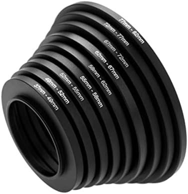 Zhenfu-mei 77mm a 55mm de filtro de câmera anel UV Adaptador de anel de anel de anel de anel de anel para baixo adaptador de 77 mm de metal de 62mm para todas as marcas Filtro de 55 mm
