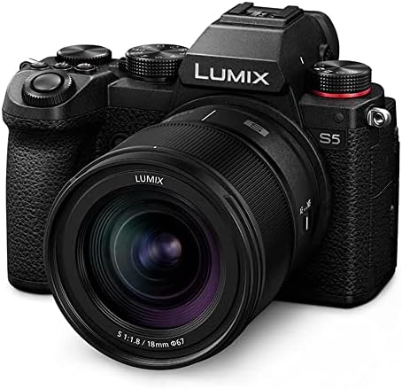 Panasonic S-S18 Lumix S 18mm f/1.8 Câmera lente de montagem L para pacote de câmeras de armação completa sem espelho com 7
