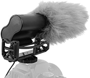 Microfone de espingarda NC digital com muff de pára-brisa e gato morto para a Sony Cyber-shot DSC-RX100 II