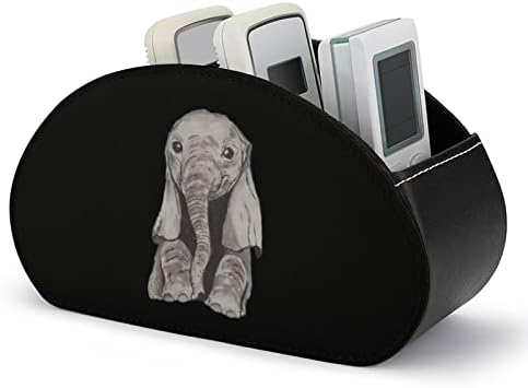 Baby Elephant Remote Control Storage Storage Organizador de desktop multifuncional com 5 compartimentos
