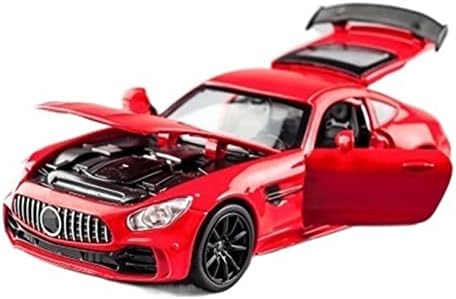 Modelo de carro em escala para Benz AMG GTR Sport Sport Car Diecast Loy Model retirar com o som de veículos leves veículos Diecast