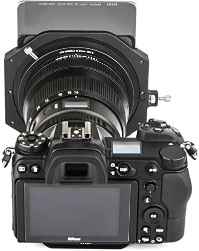 Porta de filtro NISI 100mm para Nikon Z 14-24mm f/2,8 S lente | Segura 2 filtros 100x100mm e 100x150mm, nd, gnd | Sem vinheta,