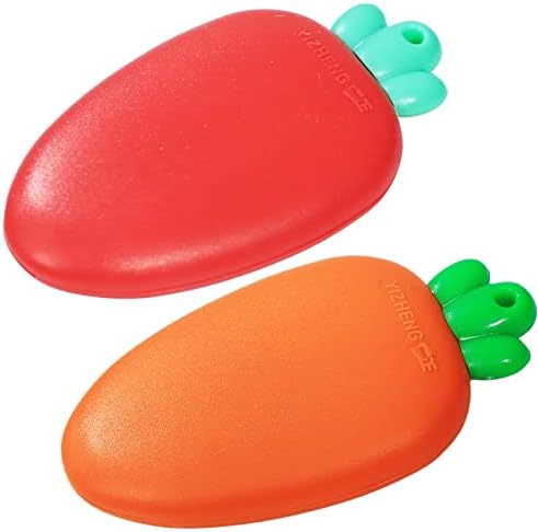 2 pacote mini utilidade portátil knive, letra em forma de morango de cenoura