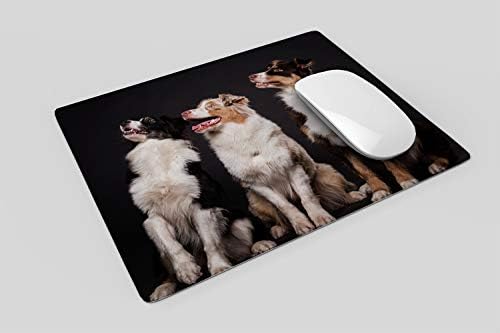 Yeuss Dogs Office Desktop Decorative Mouse Pad Visualização frontal Cão fofo sentado não deslize mousepad 200mm x 240mm