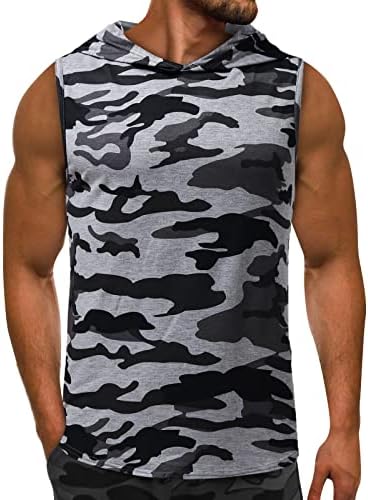 Aihou Top Top Men Gym, top masculina Tampa inferior 3D Novelty Print Tank Top Top Gym Fitness Camisa de praia sem mangas