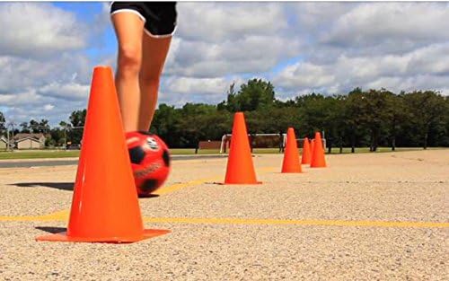 FUNVIVERSE 8 polegadas de altura Play e cones esportivos - perfeitos para futebol, futebol, hóquei ou treinamento de intervalos…