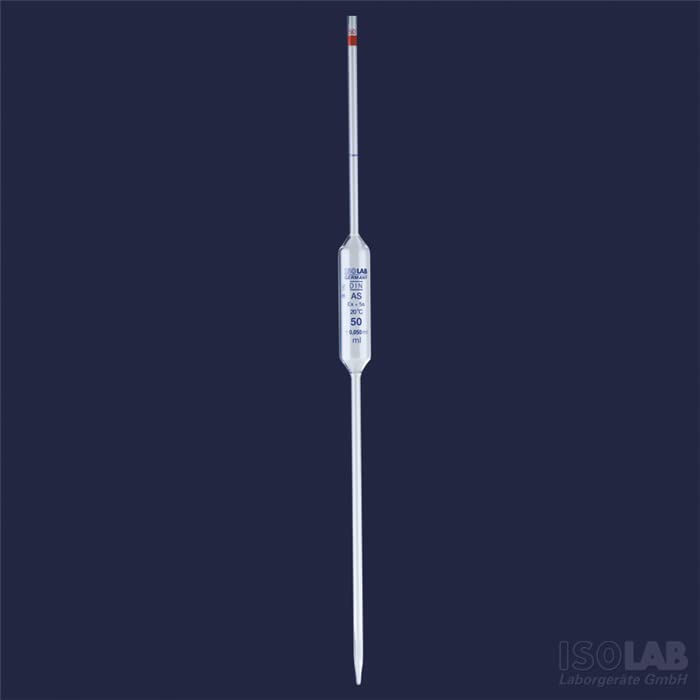 ISOLAB 021.05.005 Classe volumétrica de vidro de pipeta como escala azul certificada por conformidade 5 ml