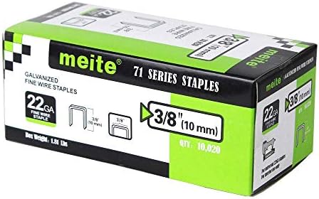 Meite 7116bl com grampos de comprimento de 3/8 para estofados