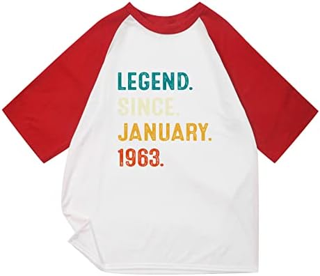 Ozmmyan de 60 anos de idade, lenda da camisa de 60 anos desde janeiro de 1963, 60º aniversário Presente Men Camise