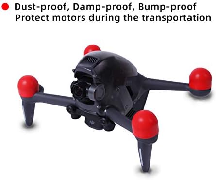 Tampa de poeira do motor FPV compatível com acessórios de drones DJI FPV, capa protetora de silicone 4pcs para combinação