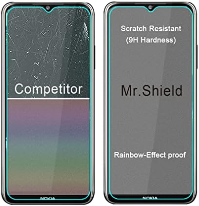 Mr.Shield [3-Pack projetado para Nokia G400 5G [vidro temperado] [Japan Glass With 9H Draft] Protetor de tela