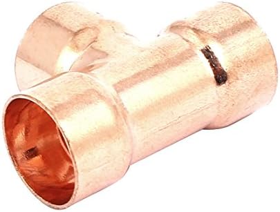 Aexit 16mm de equipamento civil de 16 mm Acessórios de hardware Condicionador Copper Tee Separation Tube Connector Modelo: 38AS326QO765