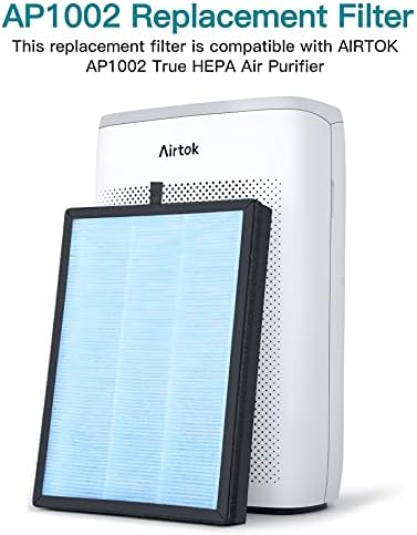 Filtro de substituição de purificador de ar Airtok AP1002, H13 True Hepa