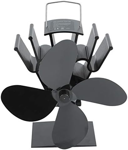 7.8x5.9x4.7in Faça fogão a calor do fogão Durável ventilador de fogão ventilador de madeira Burner Fan Powered Fan para