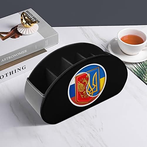 Yin e Yang Rússia e Ucrânia Remote Control Holder com 5 Compartimentos TV Remote Organizer Box Storage Container para controladores de aquecedor de mídia player