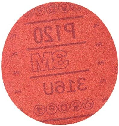 3m 01300 gancho vermelho 5 P120 Disco abrasivo