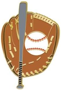 Crown Awards Baseball Pin - luva de morcego de beisebol de 1 e bola de lapela Pin Prime