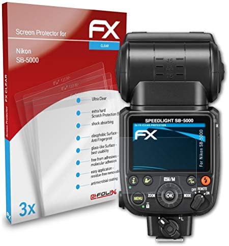 Atfolix Screen Protection Film Compatível com Nikon SB-5000 Protetor de tela, filme de proteção Ultra-Clear FX