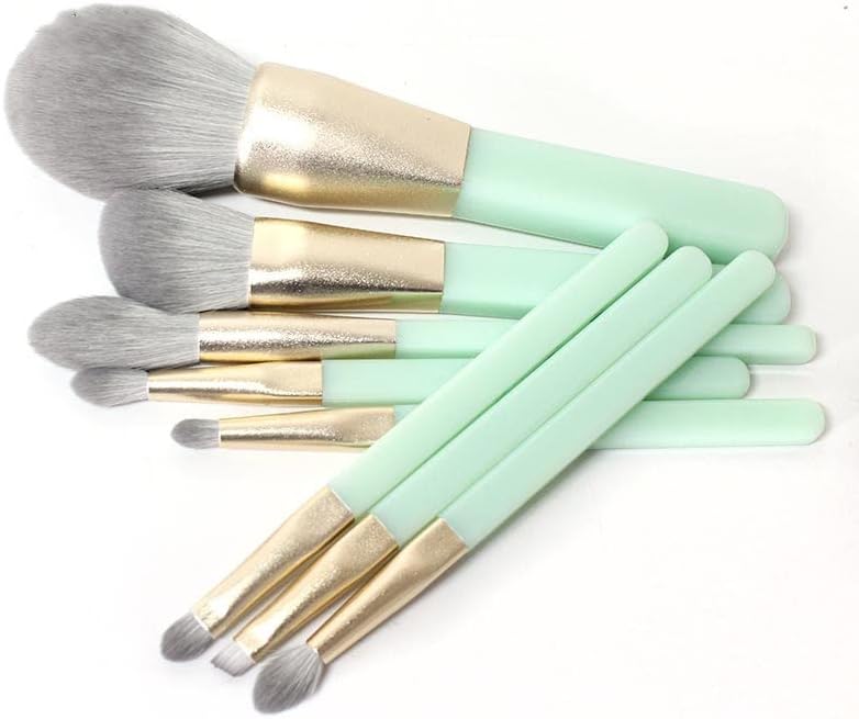 LXXSH 8PCS Professional Makeup Brushes conjuntos de pincel de nylon maquiagem de maquiagem de maquiagem de madeira de nylon