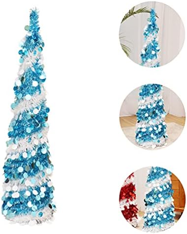 Decorações de Halloween de Nuobesty - Up Tinsel Tinsel Tinsel Tinsel Slim Trees Coastal Lápis Decorações para Homar das Bruxas de