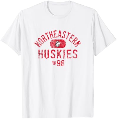 Northeastern Huskies 1898 T-shirt de logotipo vintage