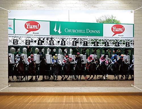 Kentucky Derby Booth Backdrop Churchill Downs Racing Racing para decoração de decoração de decoração de decoração decoração