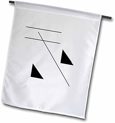 Imagem 3drose do desenho geométrico em preto e branco - bandeiras