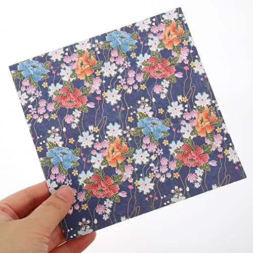 Sewacc 480 lençóis origami papel floral estampa de origami papel multicolorido book de papel quadrado de papel dobrável artesanato de scrapbooking suprimentos