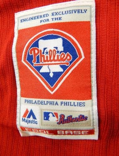 2014-15 Philadelphia Phillies Jesus Alastre 31 Game usou Red Jersey St BP 045 - Jogo usou camisas MLB usadas