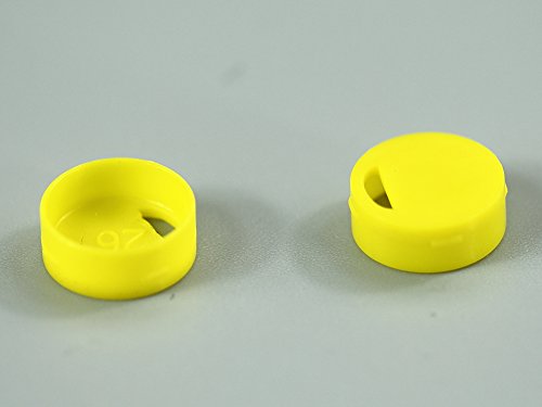 Nest Scientific 611003 Cap de polipropileno amarelo Inserção para frasco criogênico, 100/pacote
