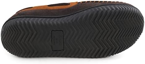 Zizor Microsued Mocassin Flippers com espuma de memória confortável, sapatos fechados de casa de casa fechada sola de borracha durável ao ar livre