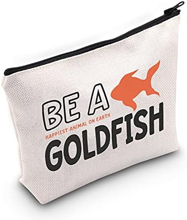 Tobgbe TV Show Gift Be A Goldfish Makeup Gift Funny Goldfish para Women TV Show