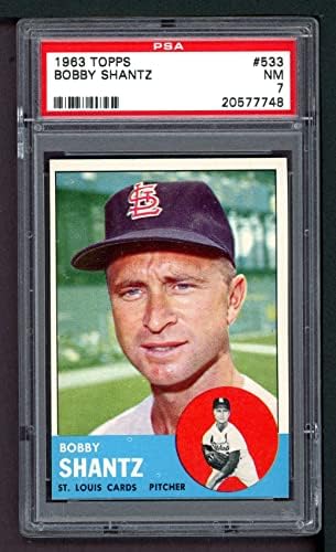 1963 Topps # 533 Bobby Shantz St. Louis Cardinals PSA PSA 7.00 Cardinals