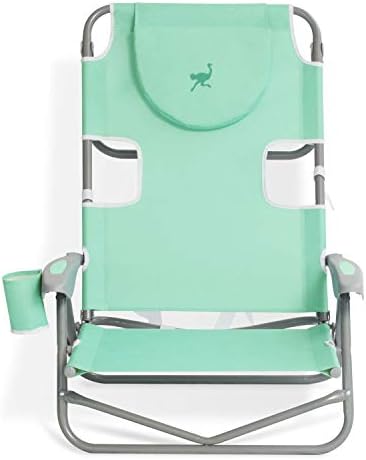 Avestrichamente, portátil ao ar livre portátil nas costas Cadeira reclinável para camping de Lawn Beach com 5 assentos de mochila e