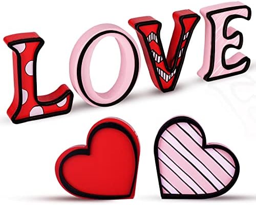 Treory Dia dos Namorados Decoração Coração e Decorações de Mesa de Ador