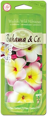 Bahama & Co. Colar de flores perfumadas Carro e odor doméstico eliminando o purificador de ar - hibisco selvagem waikiki