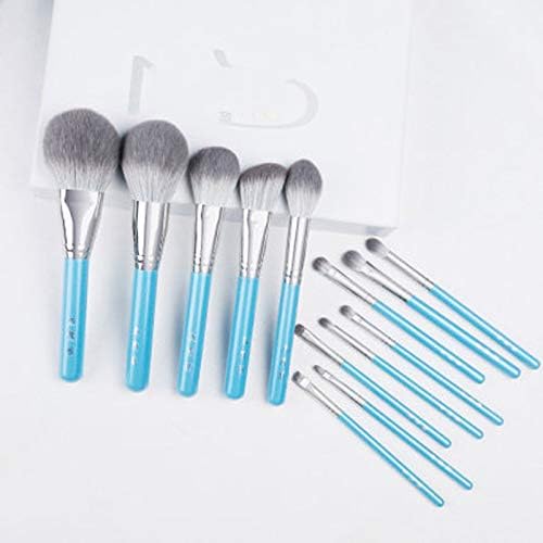 Pincel de maquiagem qwzyp-o céu azul 13 pcs pincéis de maquiagem de fibra super macia define o olho face olho cosmético