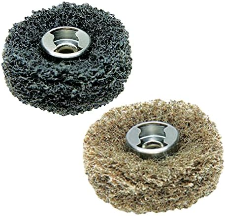 Dremel 511e EZ Lock grossa Grit e Medium Grit Buffs abrasivos, 2-pacote