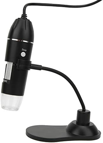 Microscópio digital USB VELAURS, conveniente 50x-1000x Microscópio de luzes LED de alta resolução 8 para pesquisa arqueológica para pesquisa biológica