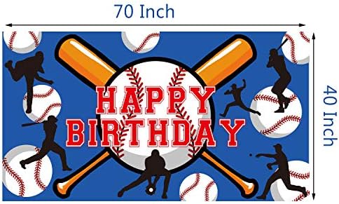Banner de festa com tema de beisebol - Baseball Sport Sport Baby Shower Birthday Party Decorações de parede Decorações