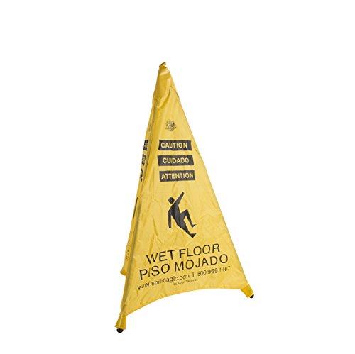 Derramar o cone de segurança pop-up de 30 polegadas Magic 230SC com manga, amarelo/cinza, comprimento 33,5 altura 2.7 Largura