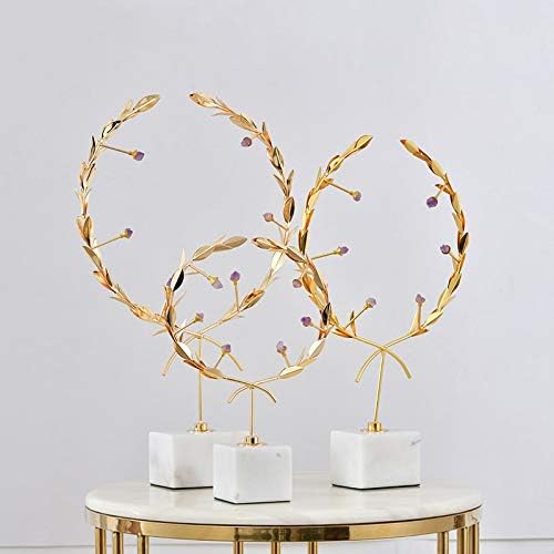 Zlbyb Nordic Modern Design Garland Modelo Figuras banhadas para Acessórios para Decoração de Decoração Viva decoração de casamento