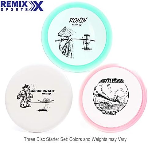 Remix Disc Golf Sport Sport Plástico Pacote de Variedades 6 Contagem - Moldes e Cores podem variar