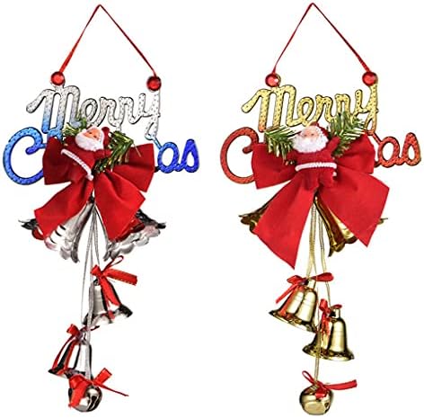Decorações de Natal de Ganfanren Xmas Bell pendurando ornamentos de metal jingle sells boneca
