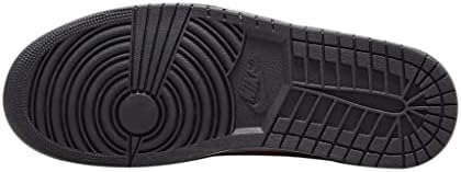Nike Men's Air Jordan 1 Mid Sneaker, Branco/Black-Red, 10