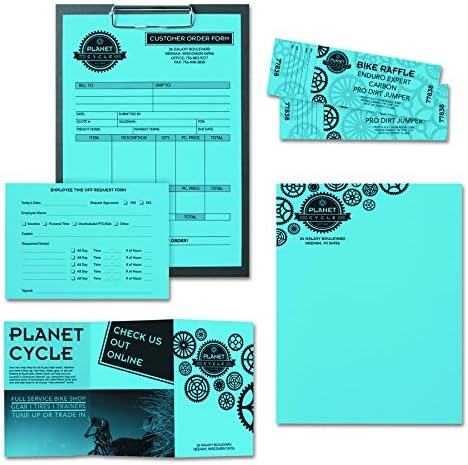 Neenah Astrobrights Premium Color Paper, 24 lb, 8,5 x 11 polegadas, 500 folhas, azul lunar