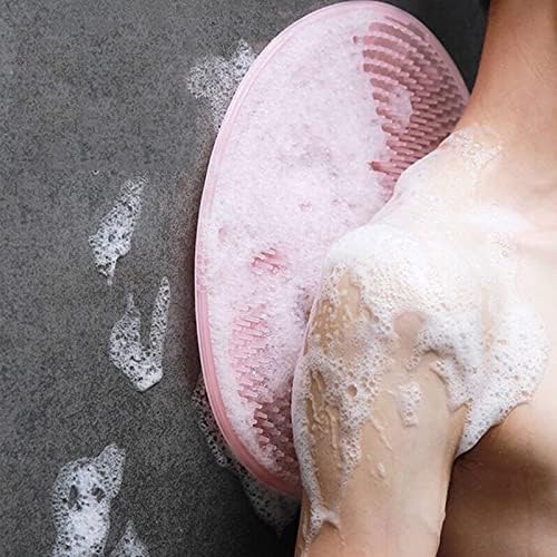 Escova de chuveiro mabek para o corpo forte xícara de sucção não -líquido silicone silicone massage massage scrub skin